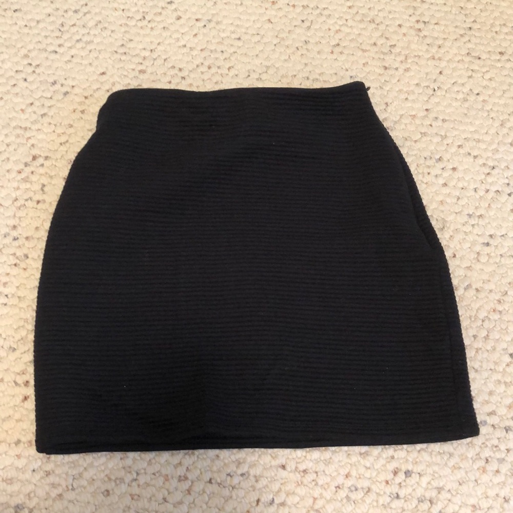 Tight black skirt